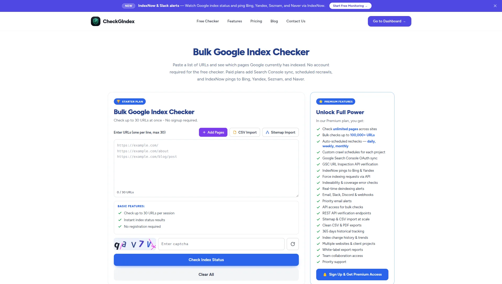 CheckGIndex