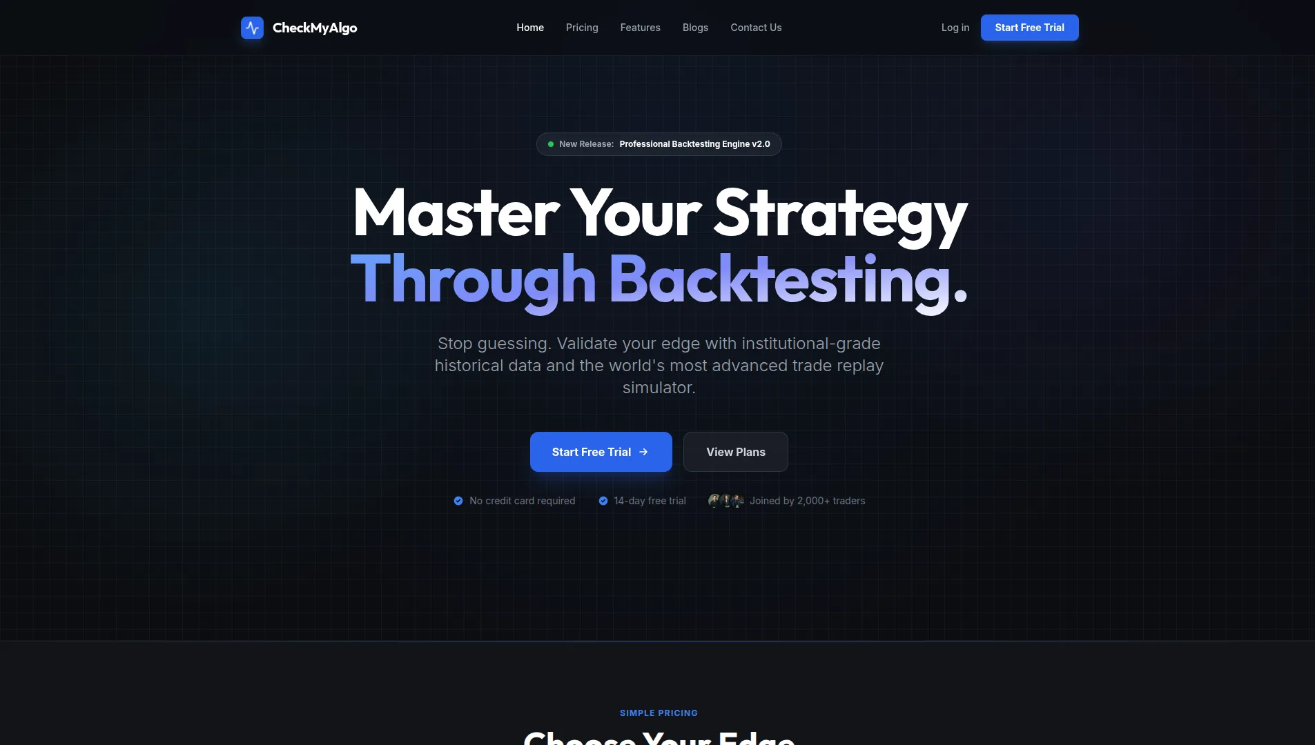 CheckMyAlgo platform preview